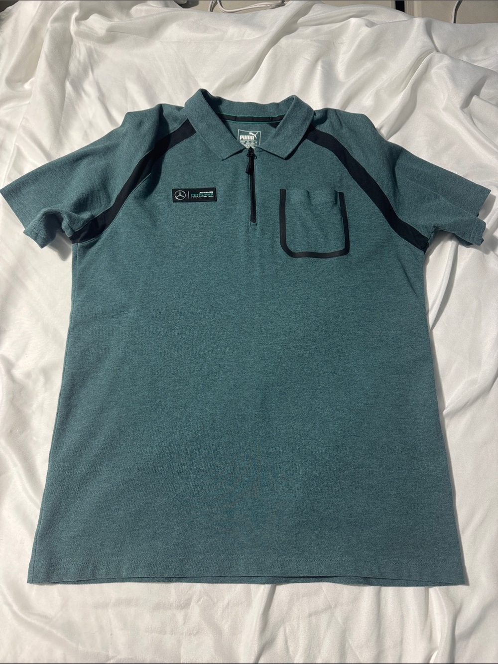 Mercedes AMG Petronas Formula One Team Polo Shirt Large F1 Racing